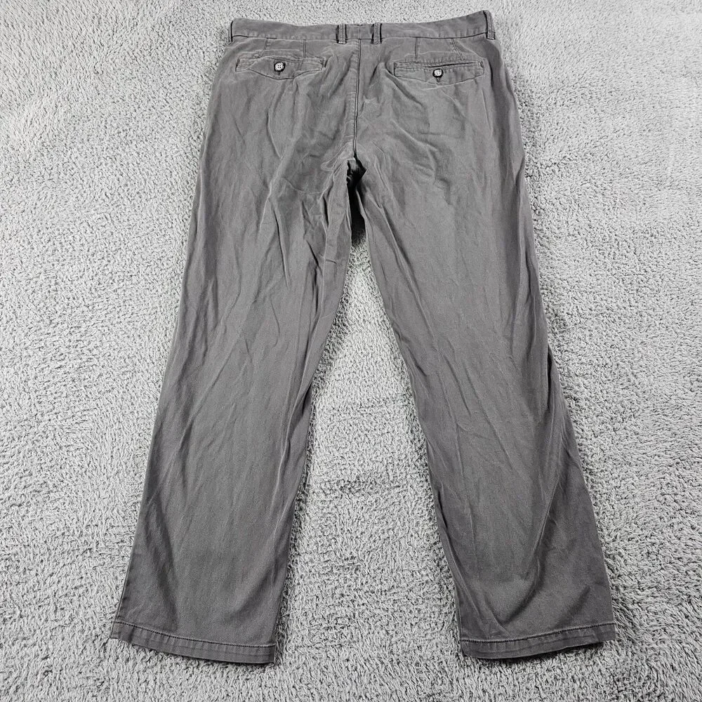 Perk Pants Mens 36x28 Gray 2.0 Chino Slim Straight Stretch Feel Good Golf Twill